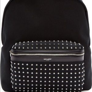 Saint Laurent studded backpack alike